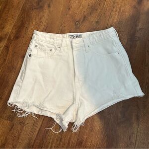 Lucky brand white denim cut off shorts